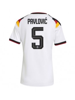 Billige Tyskland Aleksandar Pavlovic #5 Hjemmedrakt Dame VM 2026 Kortermet